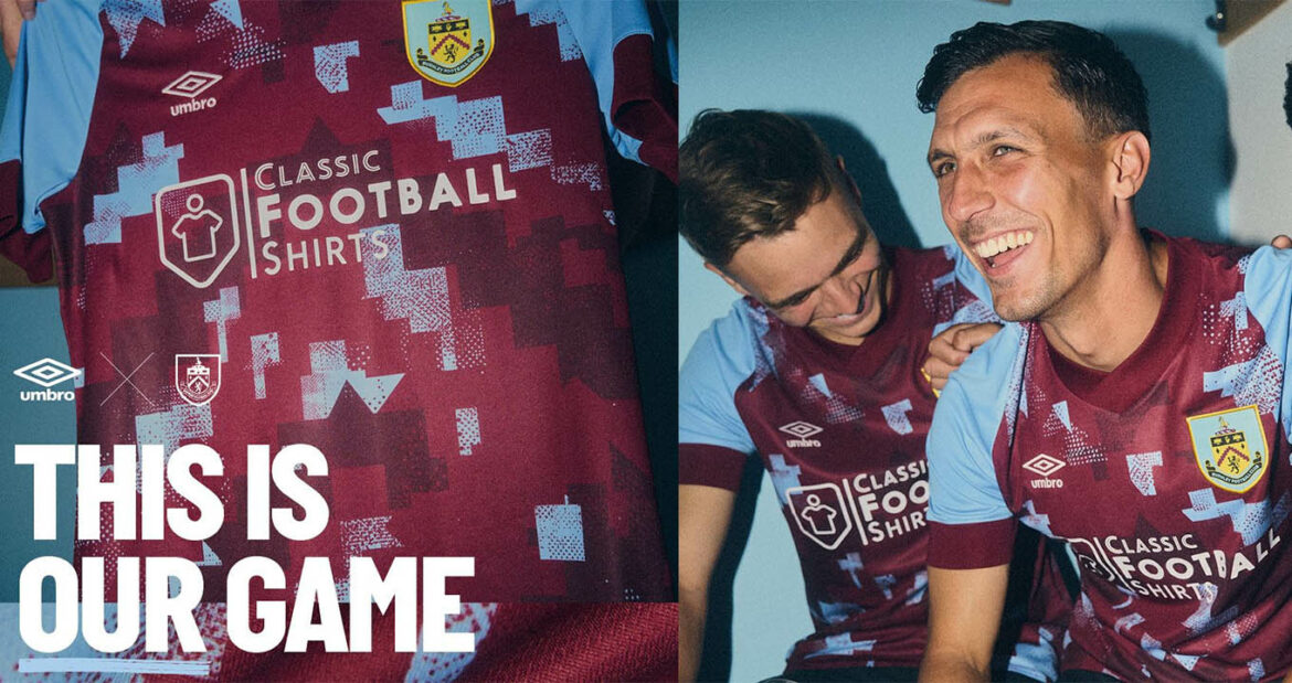 Camisa titular do Burnley FC 2022-2023 Umbro a