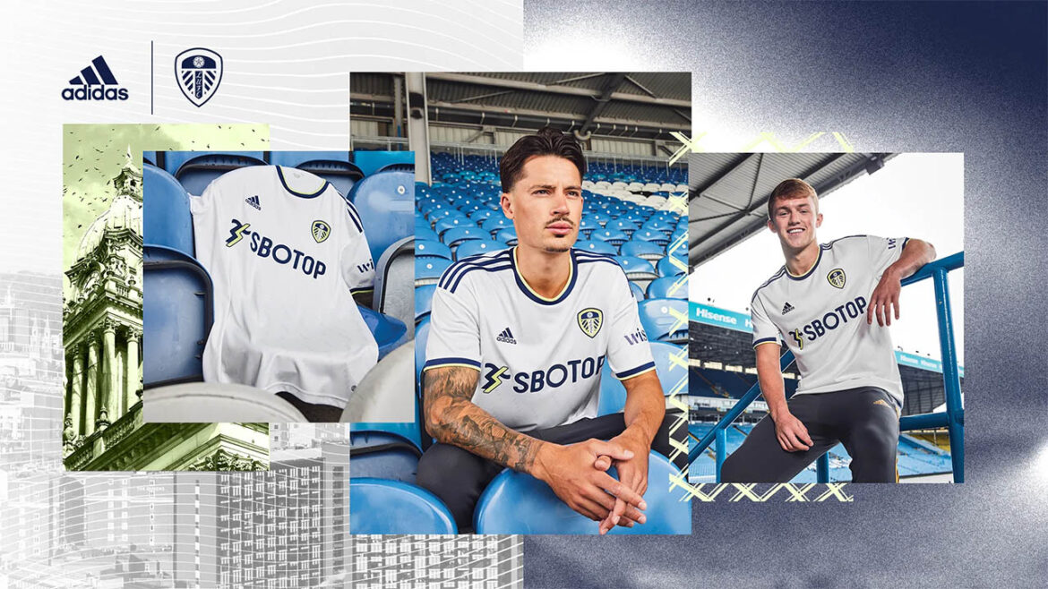 Camisa titular do Leeds United 2022-2023 Adidas