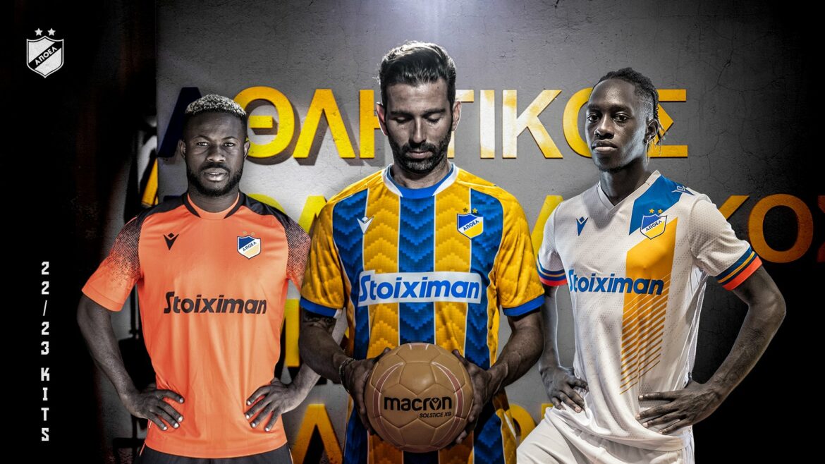 Camisas do APOEL FC 2022-2023 são reveladas pela Macron