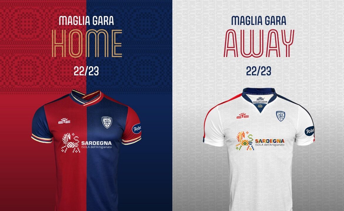 Camisas do Cagliari Calcio 2022-2023 são reveladas pela Eye Sport