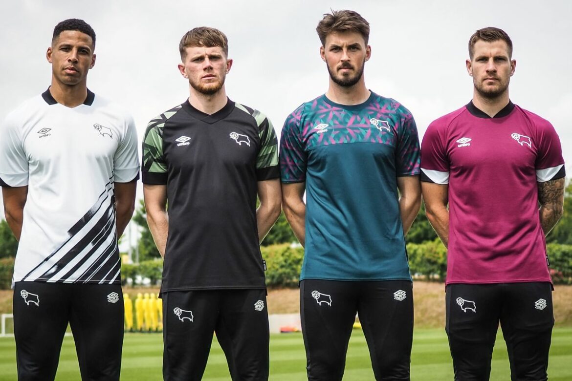 Camisas do Derby County 2022-2023 são reveladas pela Umbro