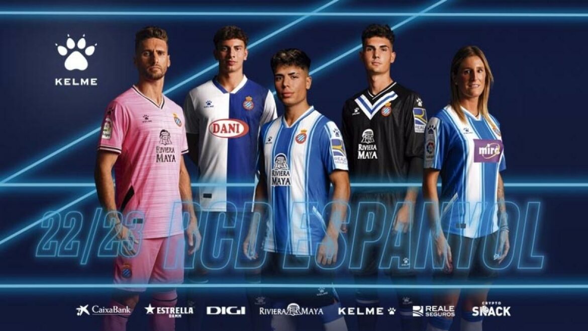 Camisas do Espanyol 2022-2023 Kelme