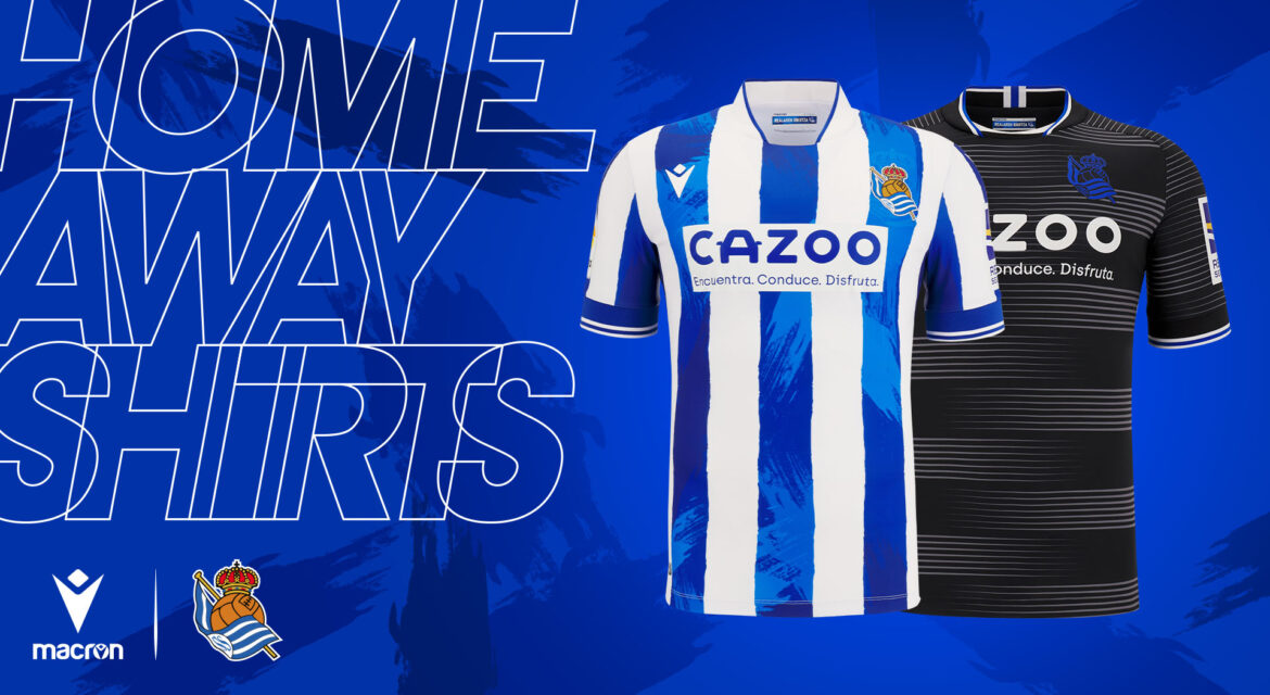 Camisas do Real Sociedad 2022-2023 Macron