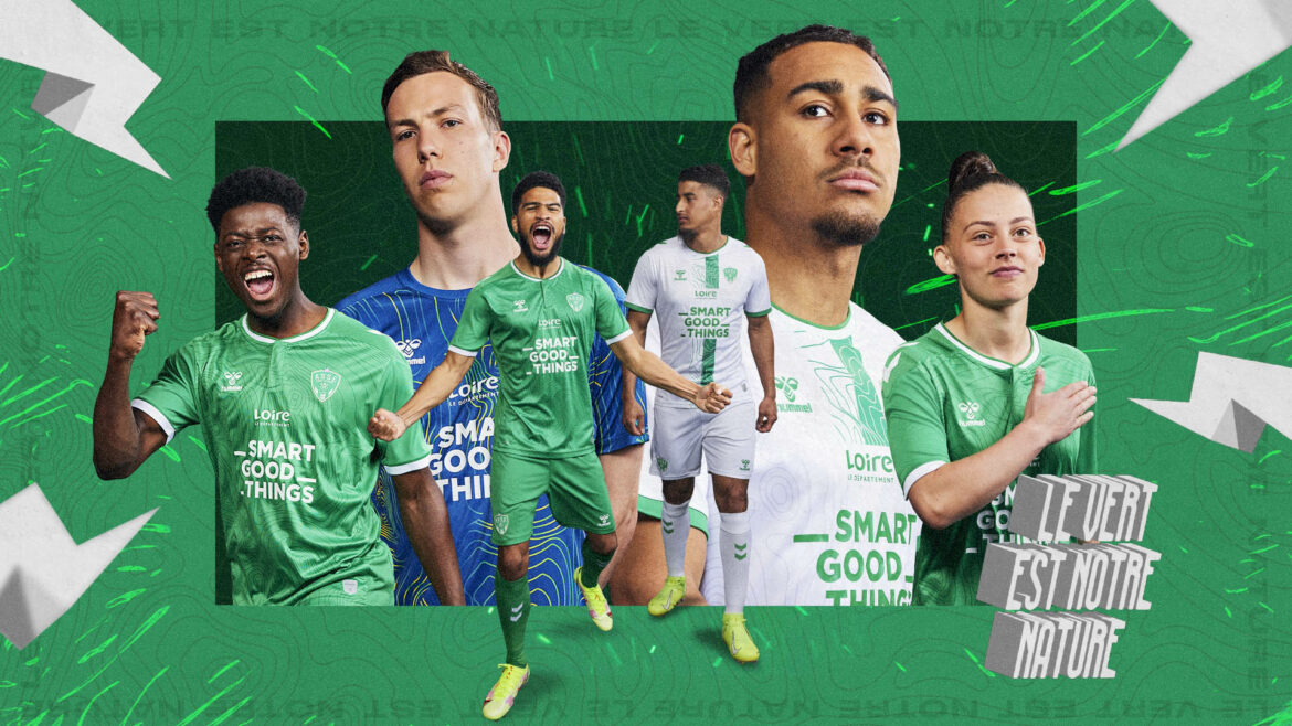 Camisas do Saint-Étienne 2022-2023 Hummel a