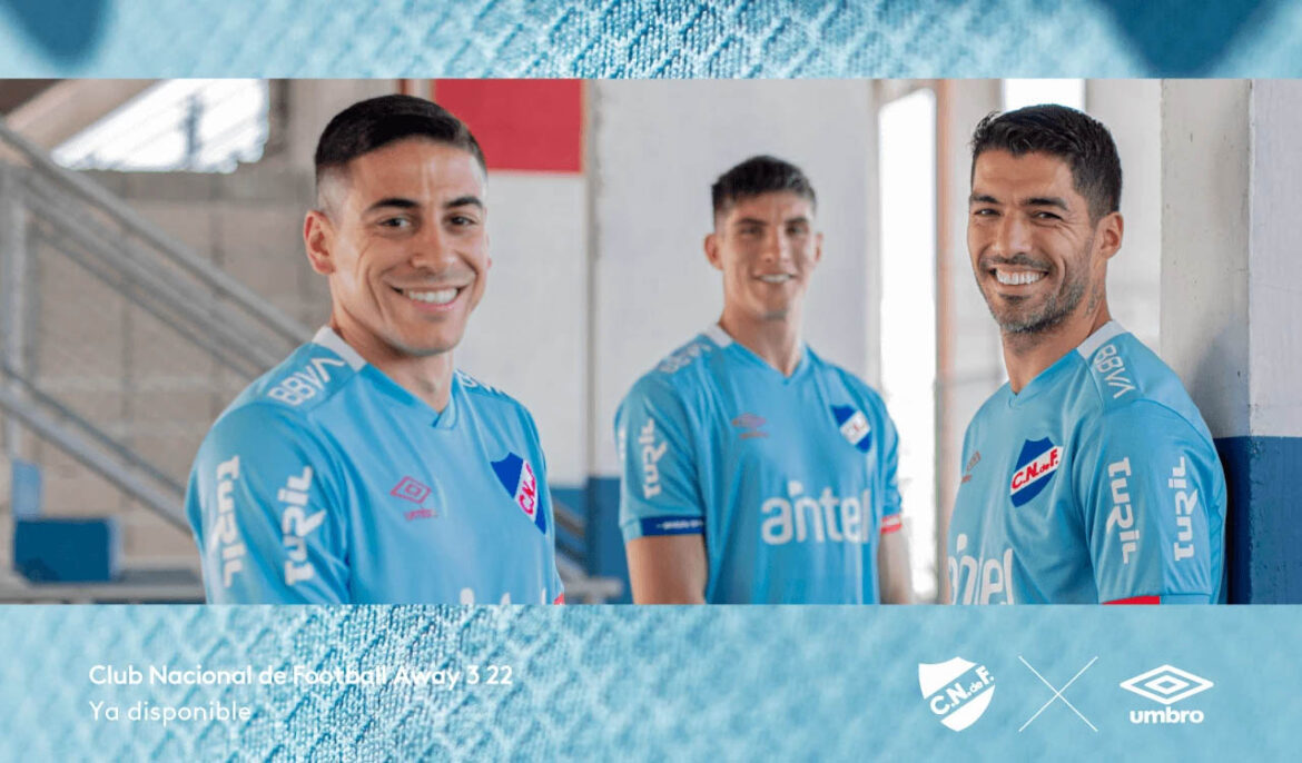 Camisa celeste do Club Nacional 2022-2023 Umbro a