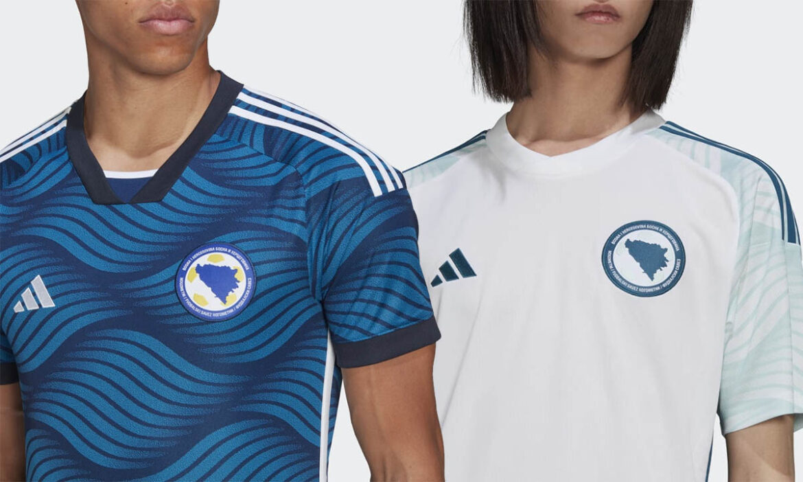 Camisas da Bosnia Herzegovina 2022-2023 Adidas a