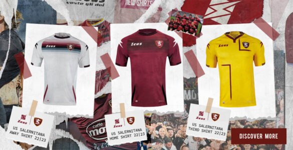 Camisas da Salernitana 2022-2023 Zeus a
