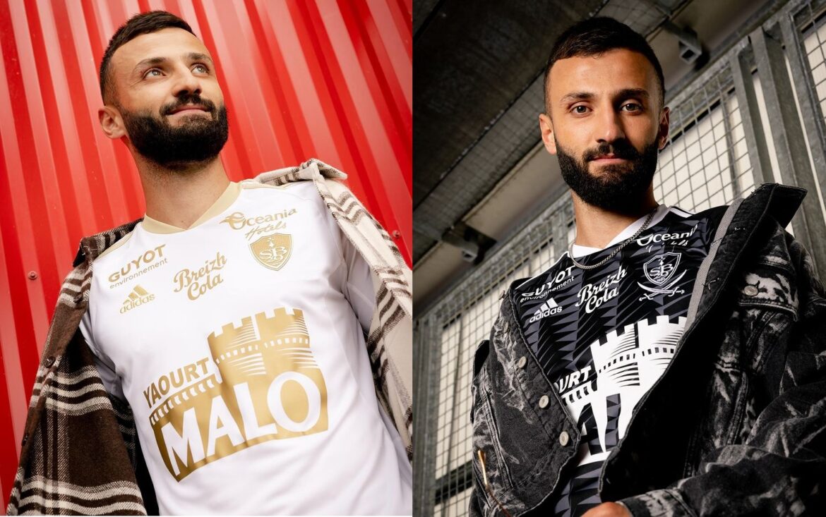 Camisas reserva e três do Brest 2022-2023 são reveladas pela Adidas