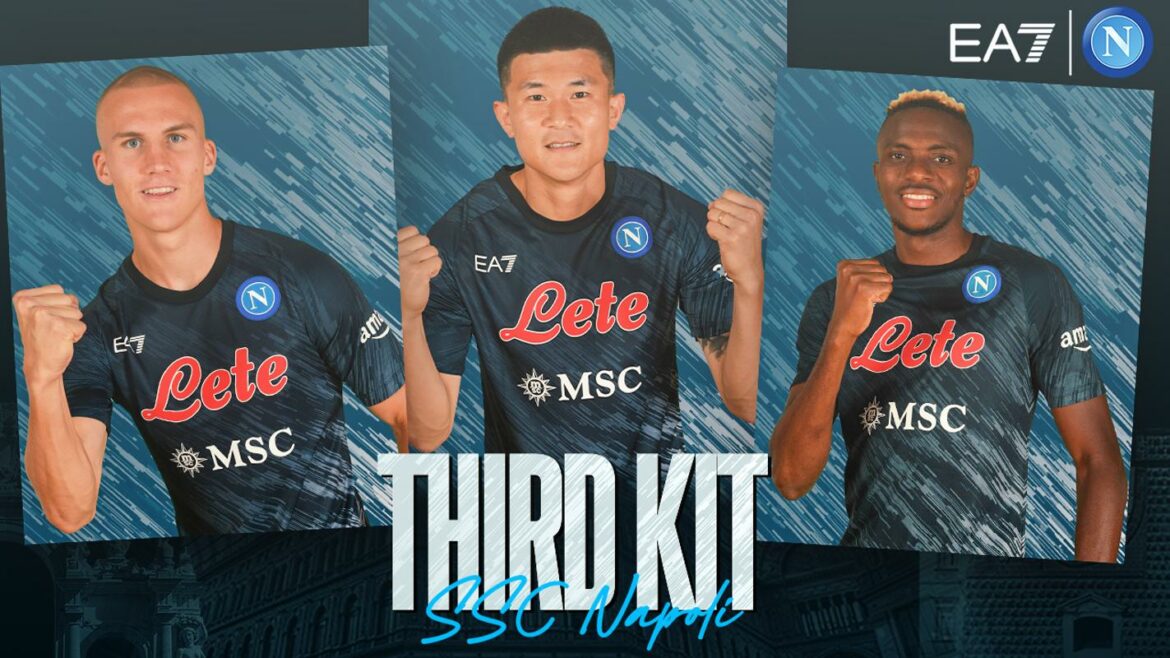 EA7 lança nova terceira camisa do Napoli 2022-2023