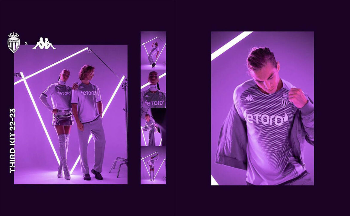 Terceira camisa do AS Monaco 2022-2023 Kappa a