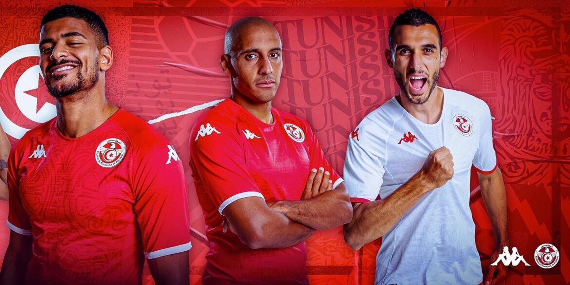 Kappa revela novas camisas da Tunísia para a Copa do Mundo 2022