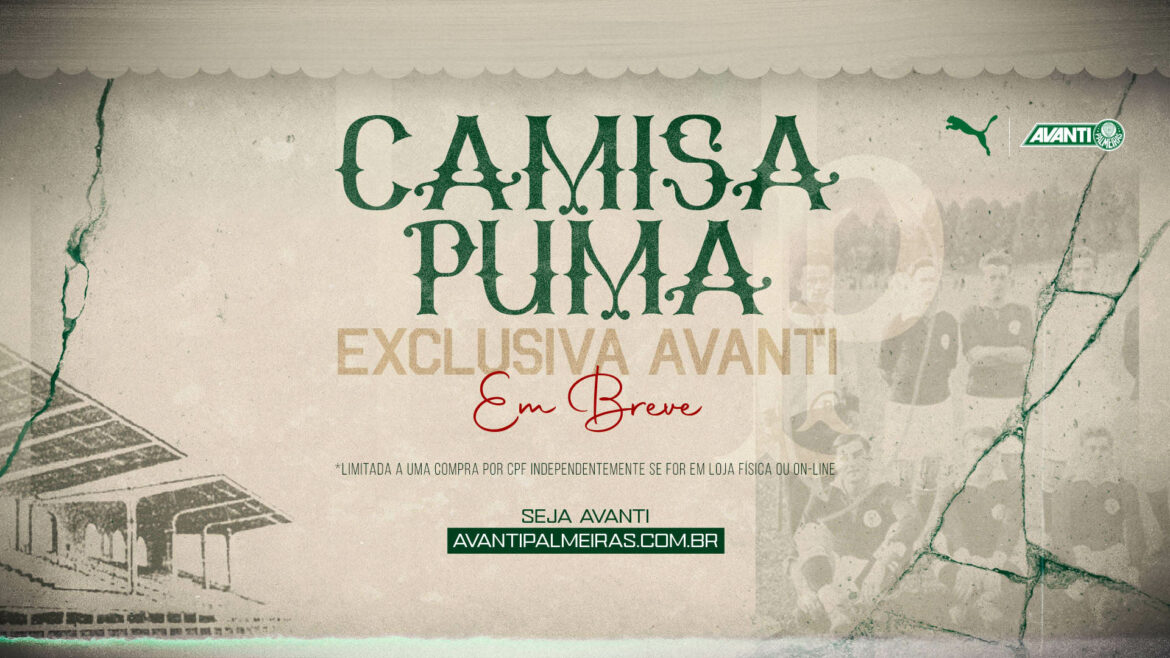 Palmeiras lançará camisa exclusiva para sócios Avanti