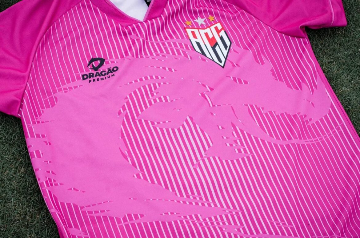 Camisa Outubro Rosa do Atlético Goianiense 2022 a