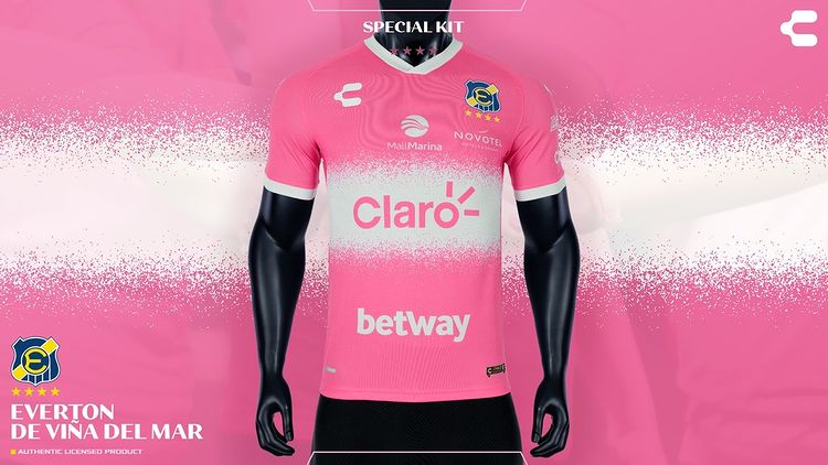 Everton Viña del Mar lança camisa para o Outubro Rosa