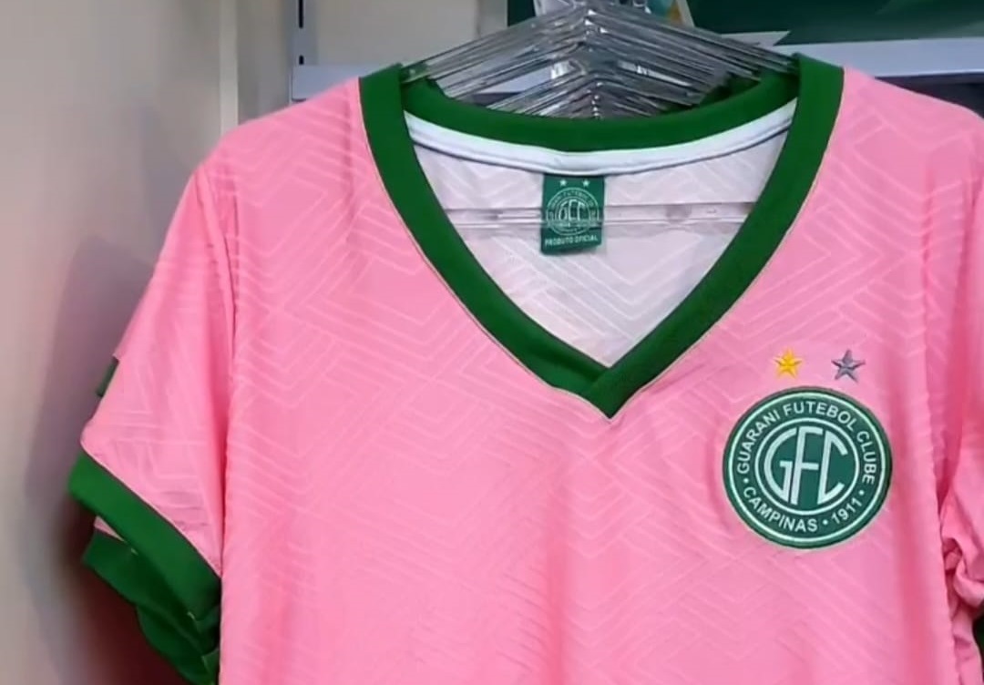 Guarani lança camisa Outubro Rosa 2022