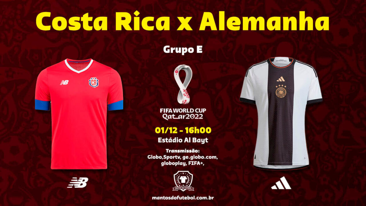 01-12 – Costa Rica x Alemanha – Copa do Mundo 2022 – Palpites, Prognósticos, Onde Assistir 01-12 - Costa Rica x Alemanha - Copa do Mundo 2022 - Palpites, Prognósticos, Onde Assistir
