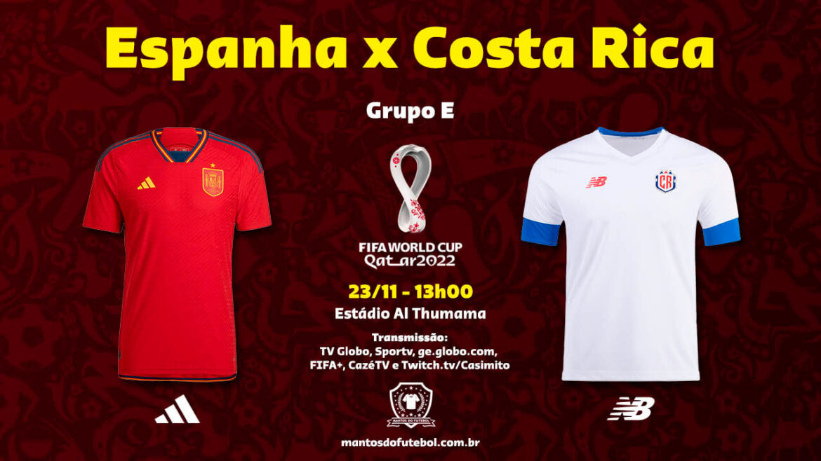23-11 -Espanha x Costa Rica – Copa do Mundo 2022 – Palpites, Prognósticos, Onde Assistir 23-11 -Espanha x Costa Rica - Copa do Mundo 2022 - Palpites, Prognósticos, Onde Assistir