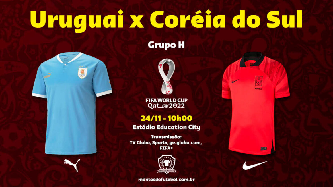 24-11 – Uruguai x Coréia do Sul – Copa do Mundo 2022 – Palpites, Prognósticos, Onde Assistir 24-11 - Uruguai x Coréia do Sul - Copa do Mundo 2022 - Palpites, Prognósticos, Onde Assistir