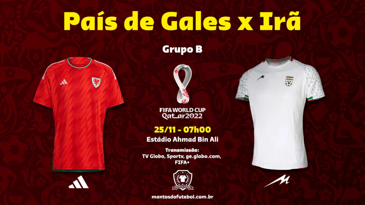 25-11 - País de Gales x Irã - Copa do Mundo 2022 - Palpites, Prognósticos, Onde Assistir