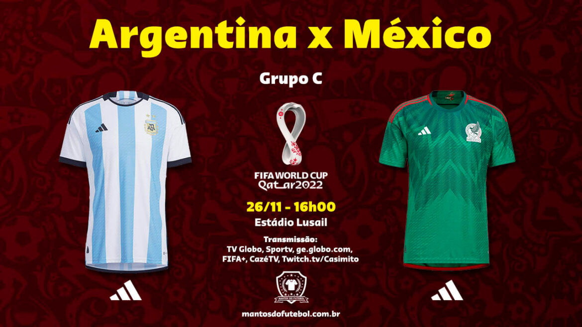 26-11 - Argentina x México - Copa do Mundo 2022 - Palpites, Prognósticos, Onde Assistir