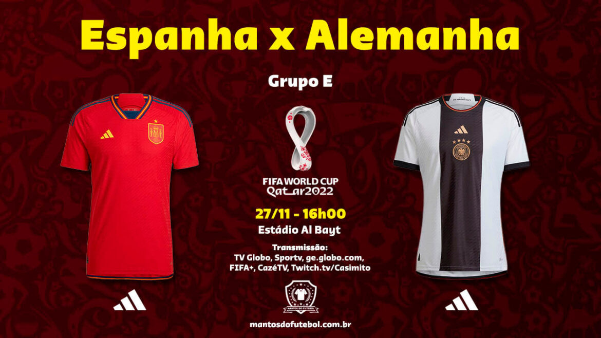 27-11 – Espanha x Alemanha – Copa do Mundo 2022 – Palpites, Prognósticos, Onde Assistir 27-11 - Espanha x Alemanha - Copa do Mundo 2022 - Palpites, Prognósticos, Onde Assistir