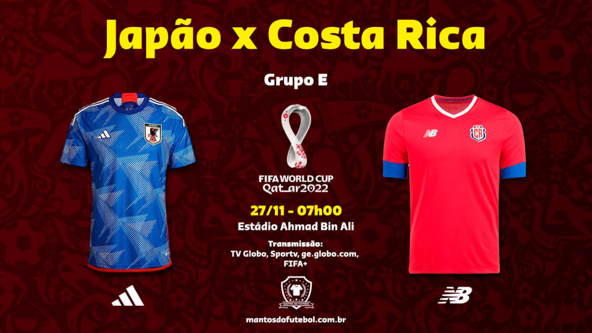 27-11 – Japão x Costa Rica – Copa do Mundo 2022 – Palpites, Prognósticos, Onde Assistir 27-11 - Japão x Costa Rica - Copa do Mundo 2022 - Palpites, Prognósticos, Onde Assistir