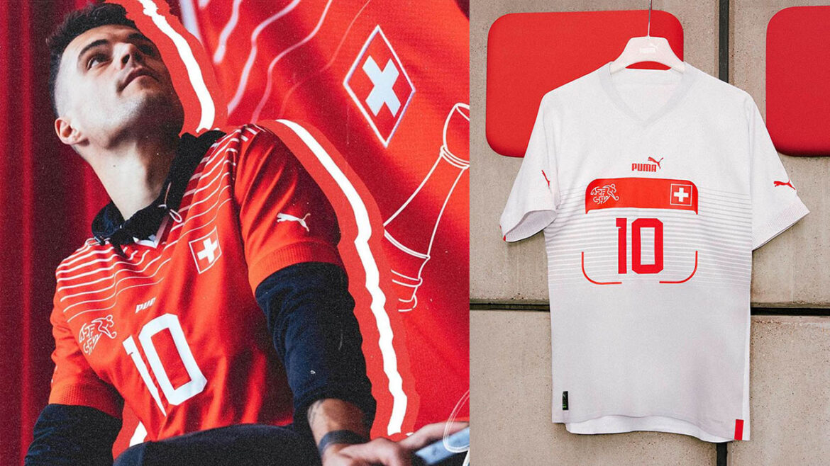 Novas camisas da Seleção da Suíça para a Copa 2022 PUMA