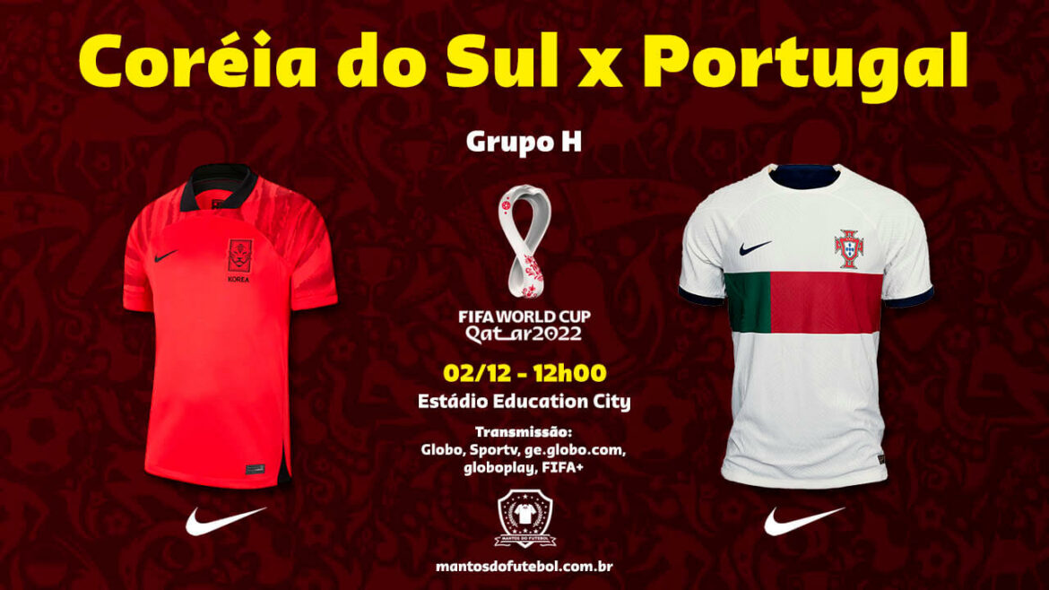 02-12 – Coréia do Sul x Portugal – Copa do Mundo 2022 – Palpites, Prognósticos, Onde Assistir 02-12 - Coréia do Sul x Portugal - Copa do Mundo 2022 - Palpites, Prognósticos, Onde Assistir