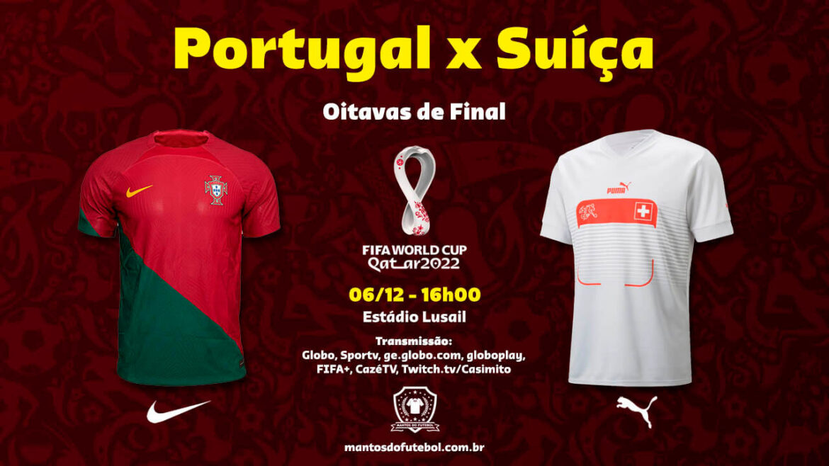 06-12 – Portugal x Suíça – Copa do Mundo 2022 – Palpites, Prognósticos, Onde Assistir 06-12 - Portugal x Suíça - Copa do Mundo 2022 - Palpites, Prognósticos, Onde Assistir
