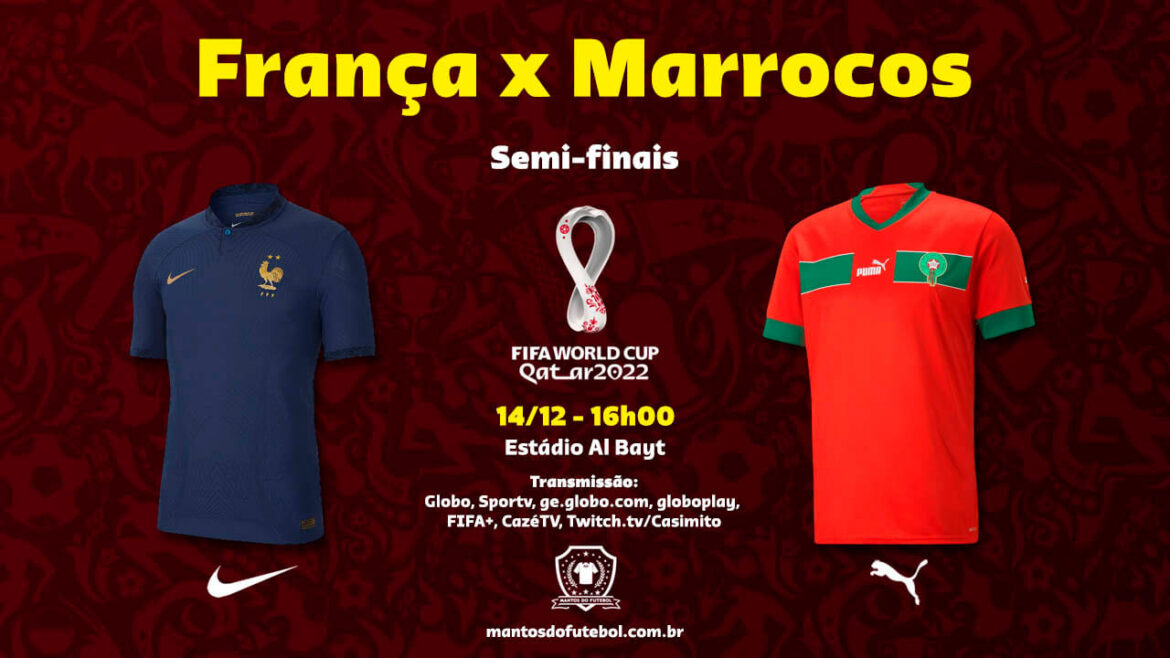 14-12 - França x Marrocos - Copa do Mundo 2022 - Palpites, Prognósticos, Onde Assistir