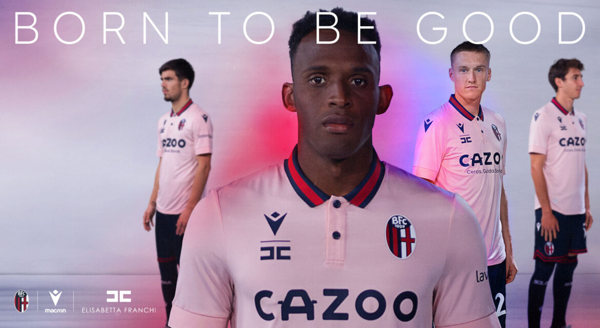 Quarta camisa do Bologna 2022-2023 é revelada pela Macron