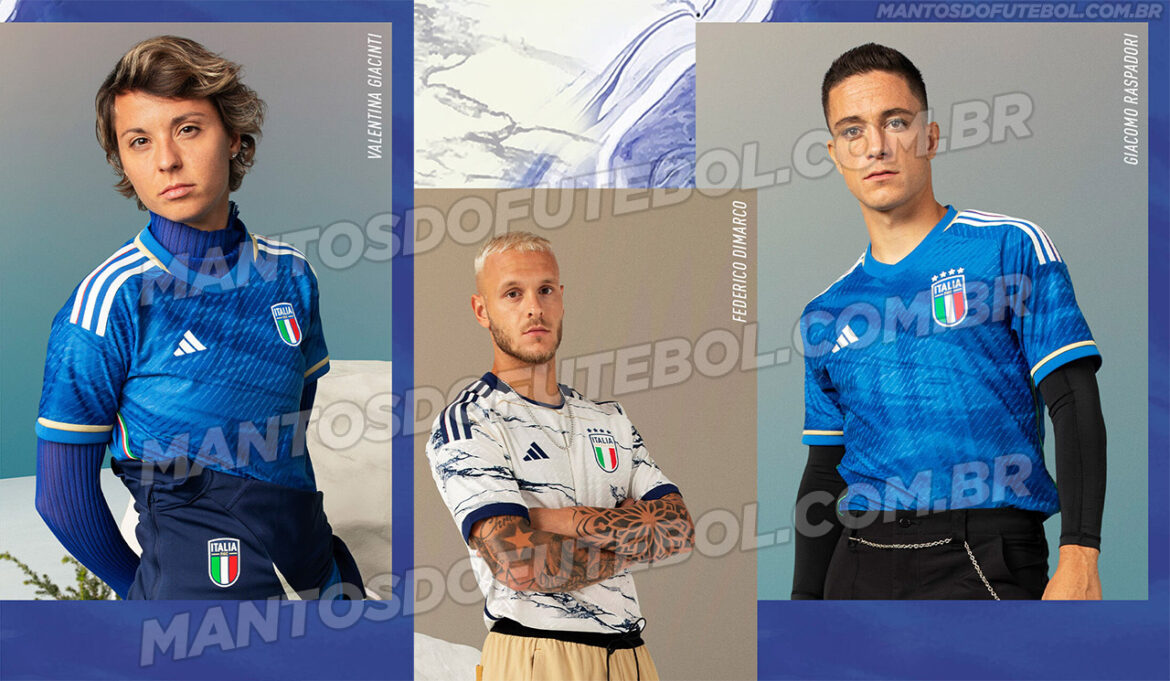 Camisas da Itália 2023 Adidas a