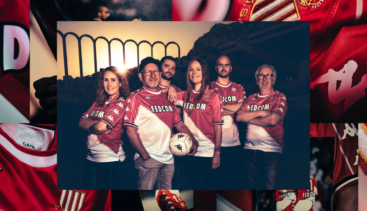 Camisa retro do AS Monaco 1999-2000 Kappa a