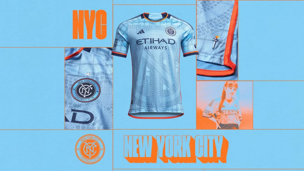 Camisa titular do New York City FC 2023 Adidas kit a