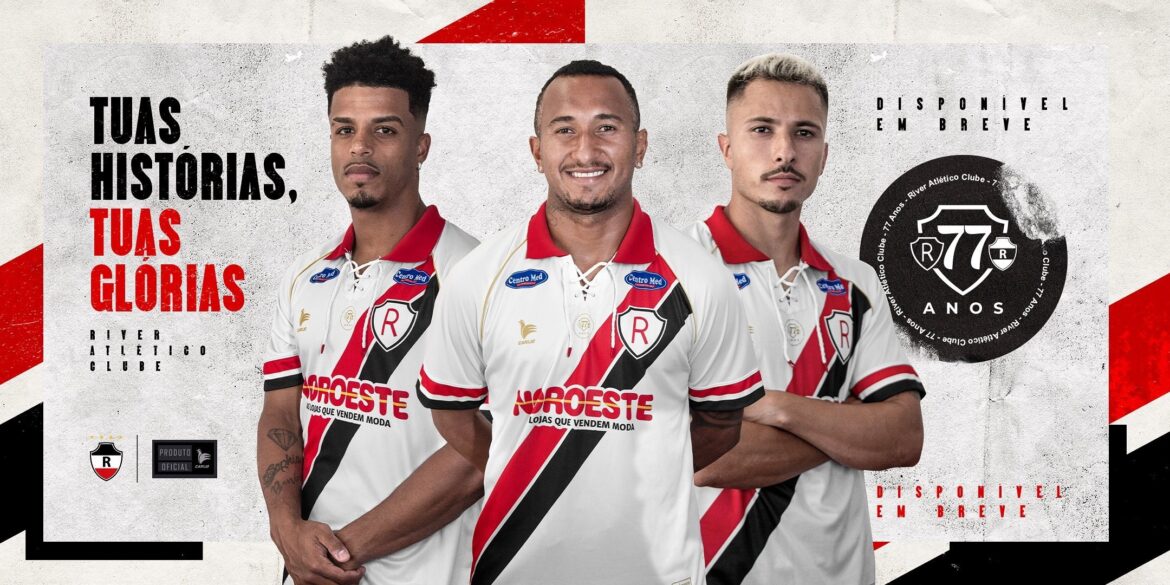 Camisa de 77 anos do River AC 2023 é lançada pela Carijó