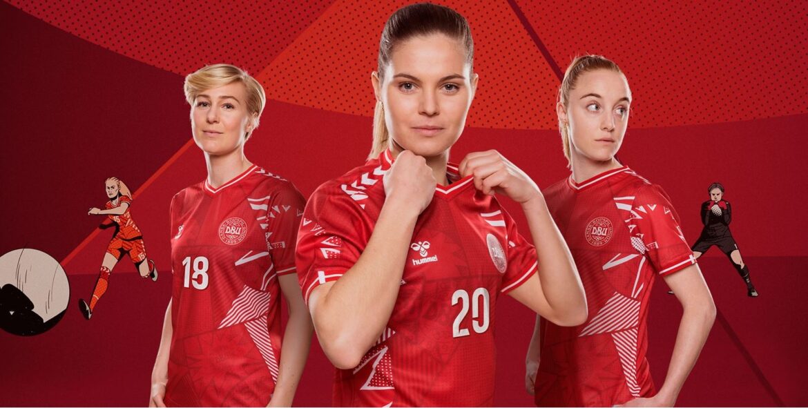 Camisas da Dinamarca Feminina 2023 Hummel