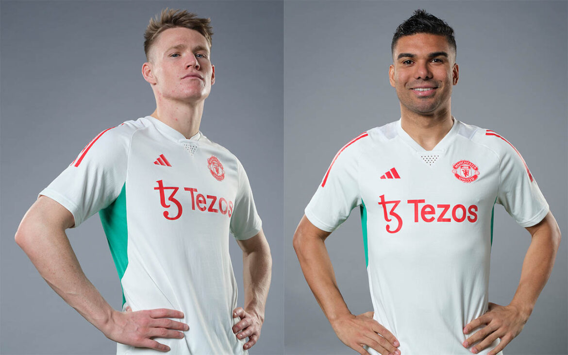 Camisa de treino do Manchester United 2023-2024 Adidas a