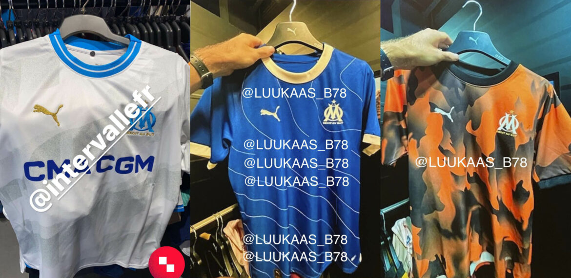 Camisas do Olympique de Marseille 2023-2024 PUMA a