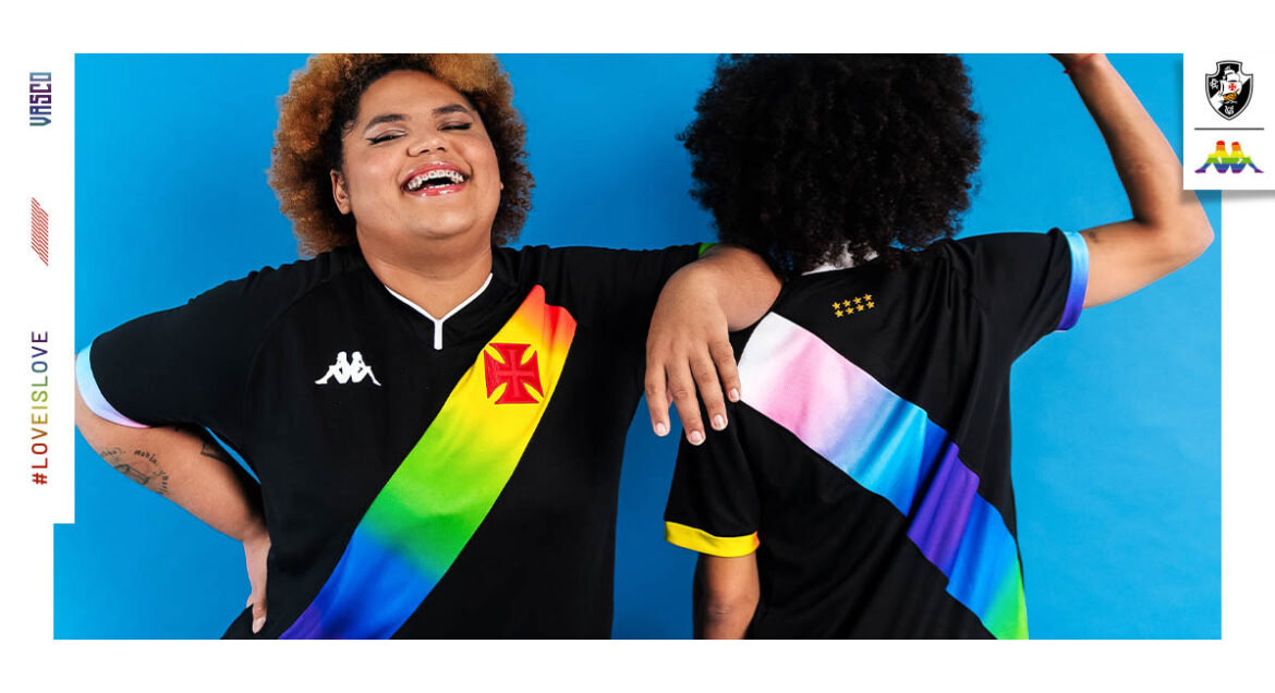 Camisa LGBTQIAPN+ 2023 do Vasco da Gama Kappa