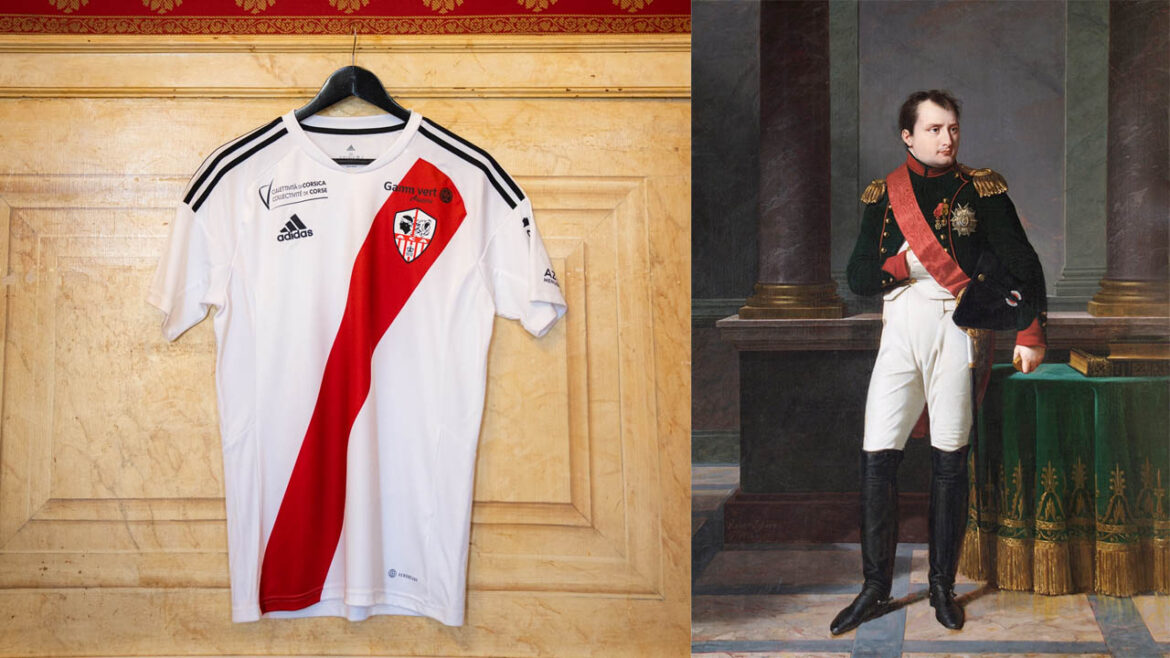 Camisa titular do Ajaccio 2023-2024 Adidas a