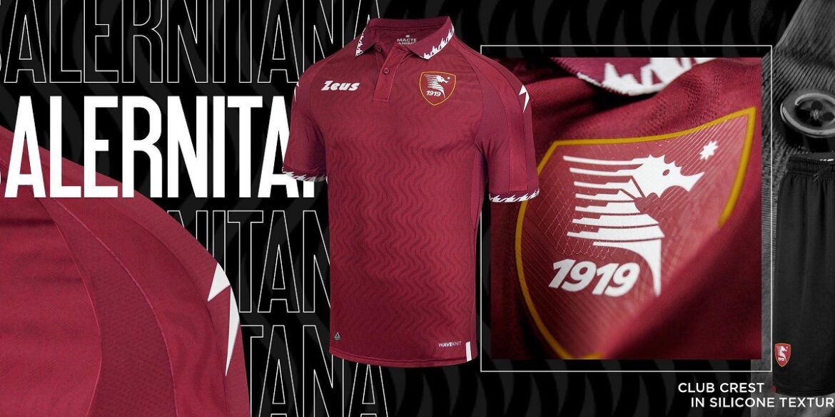 Novas camisas da Salernitana 2023-2024 são lançadas pela Zeus