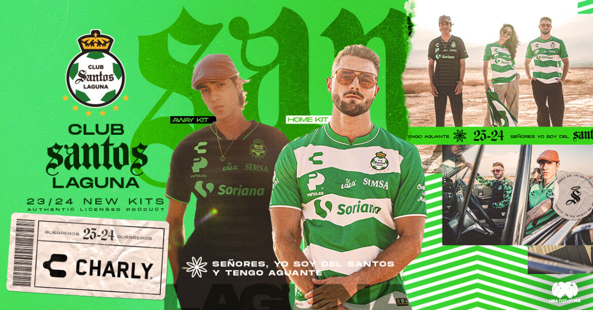 Camisas do Santos Laguna 2023-2024 são lançadas pela Charly (1) Camisas do Santos Laguna 2023-2024 são lançadas pela Charly