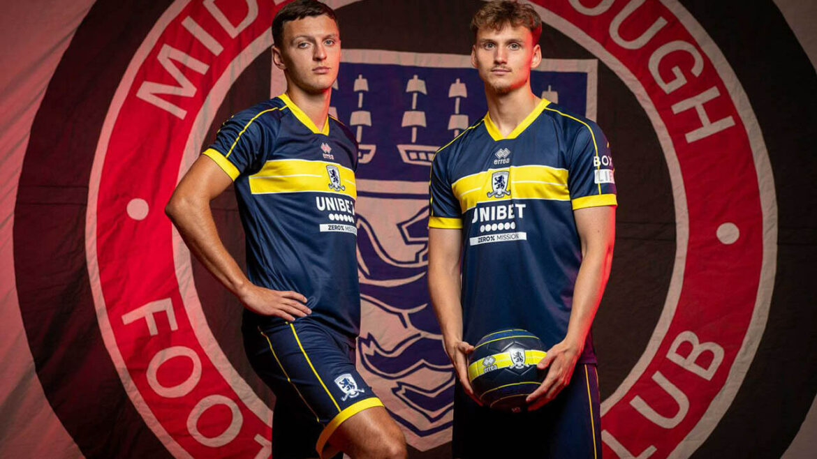 Camisa reserva do Middlesbrough 2023-2024 Errea