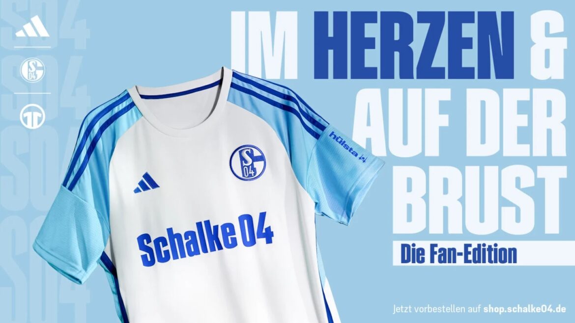 Camisa reserva do Schalke 04 2023-2024 é apresentada pela Adidas