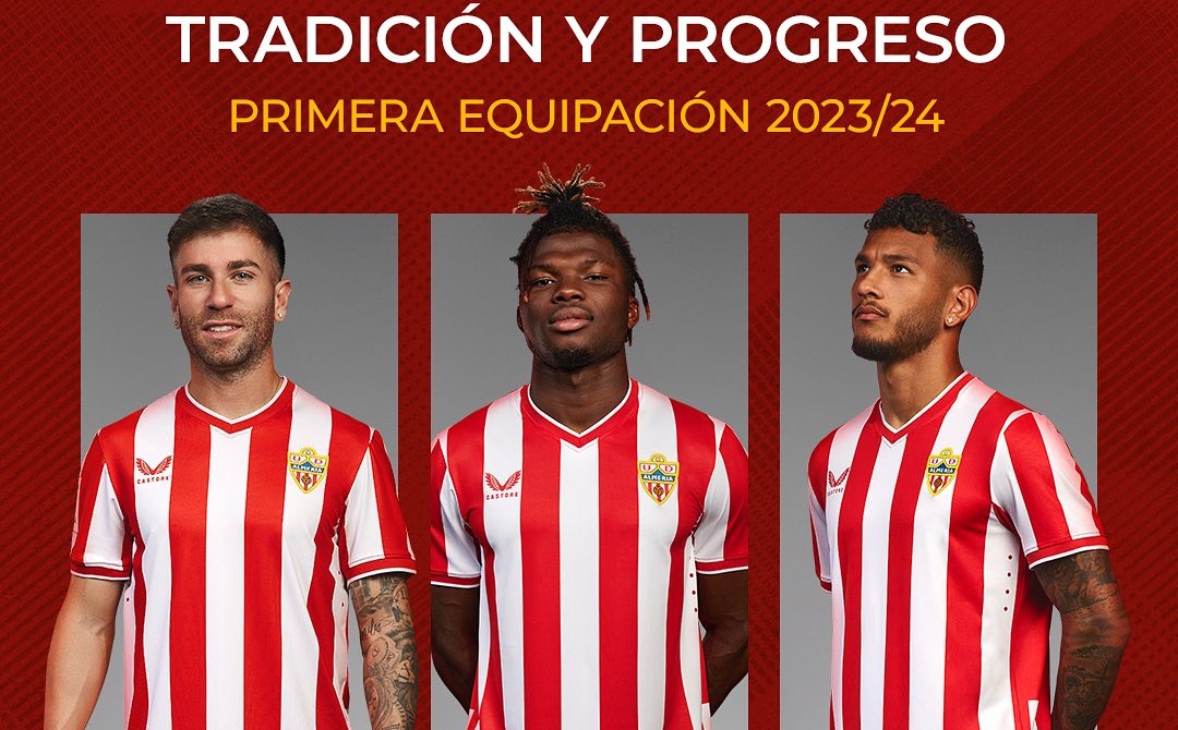 Camisa titular da UD Almería 2023-2024 é lançada pela Castore