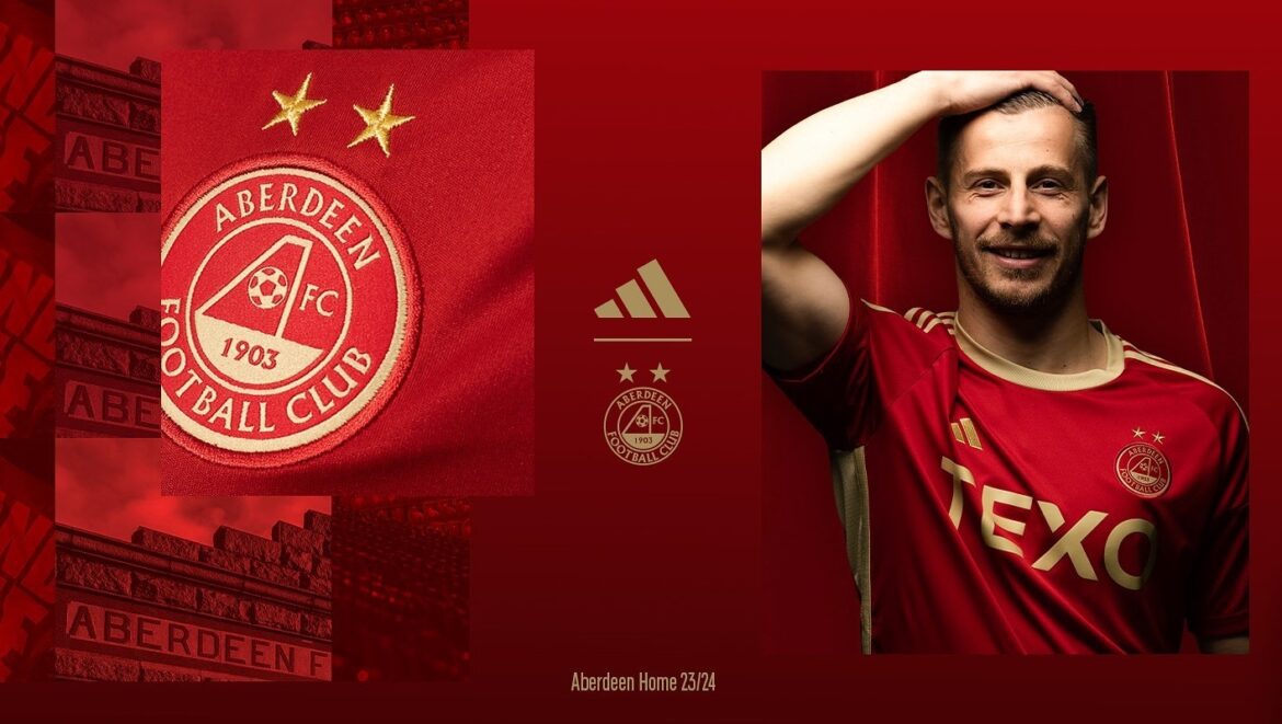Camisa titular do Aberdeen 2023-2024 é lançada pela Adidas (1) Camisa titular do Aberdeen 2023-2024 é lançada pela Adidas