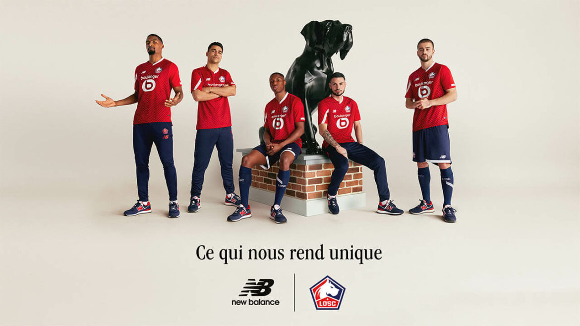 Camisa titular do Lille OSC 2023-2024 New Balance a