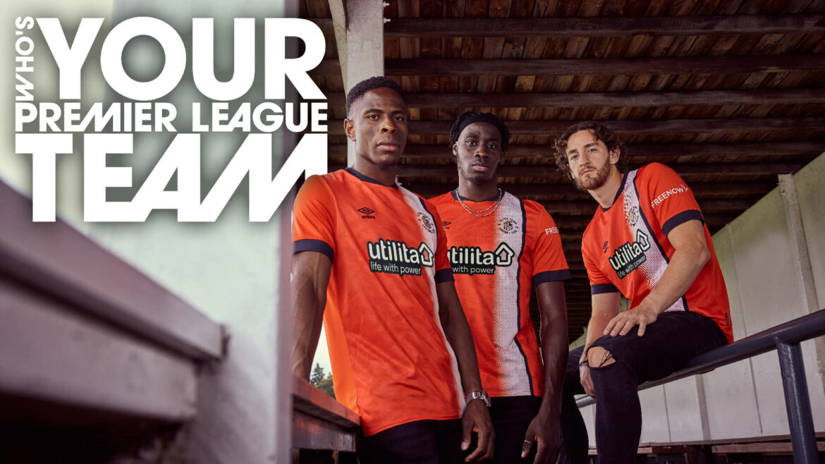 Camisa titular do Luton Town 2023-2024 Umbro