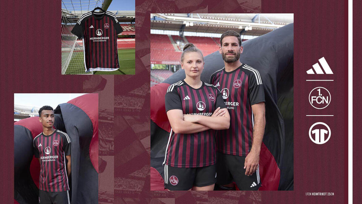 Camisa titular do Nuremberg 2023-2024 Adidas a