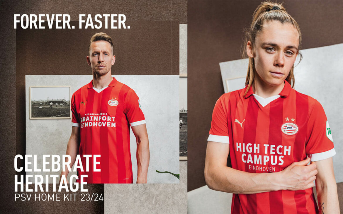 Camisa titular do PSV 2023-2024 PUMA a